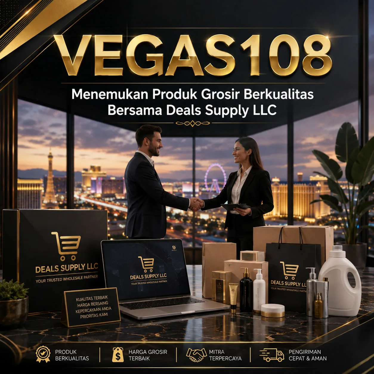 Galeri foto VEGAS108 : Menemukan Produk Grosir Berkualitas Bersama Deals Supply LLC di Jakarta