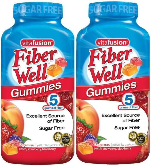 American Standart As Fiber Well Gummies (220 Ct.) (Pack Of 2)